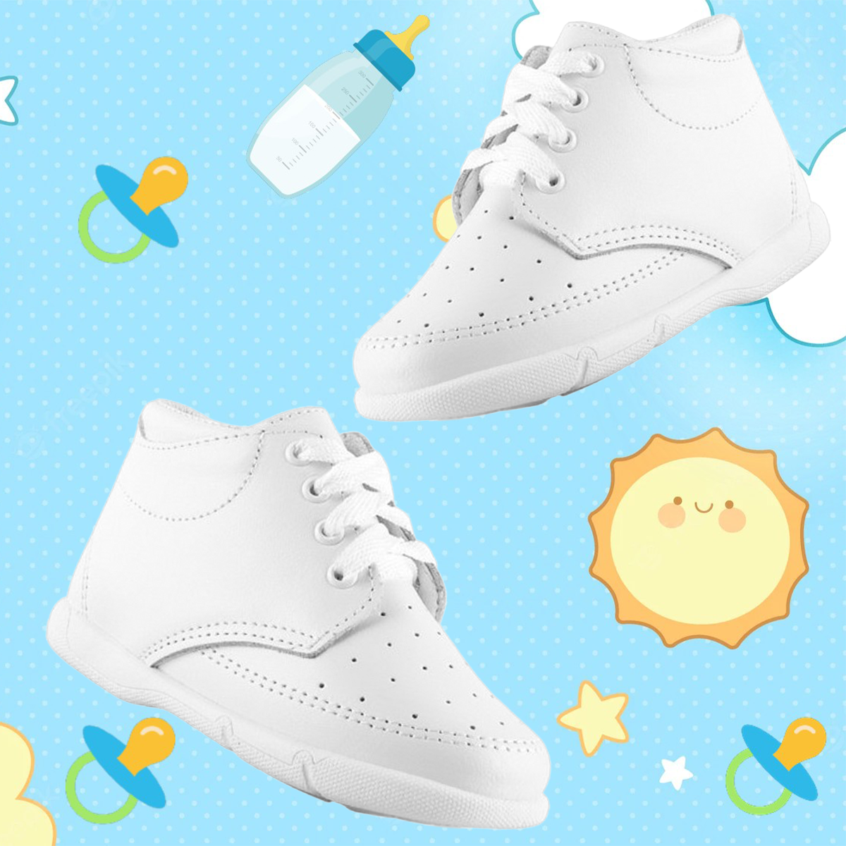 Zapato Niño Bebé Bautizo 100% Piel Arco Ortopédico 3214-B