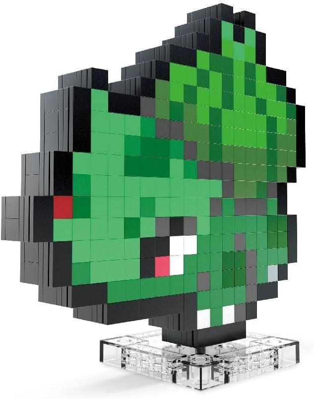 Mega Contstrux Pokemon Pixel Bulbasaur 374 Pzs HTH75 Mattel