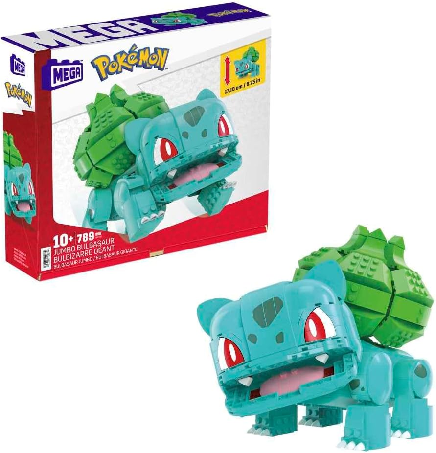 Mega Contstrux Pokemon Bulbasaur 789 Pzs HNT96 Mattel