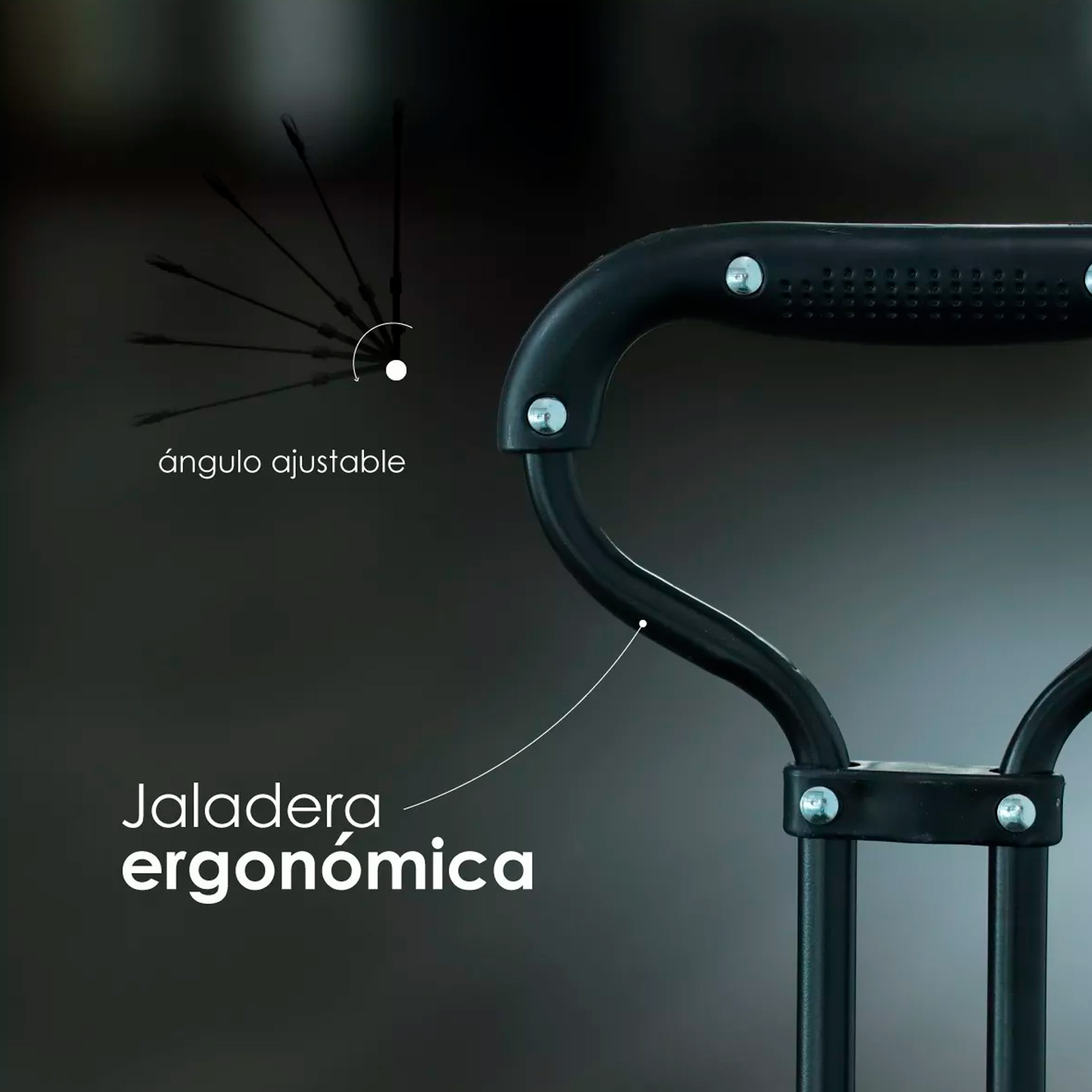Carrito multifuncional plegable Negro Ilios Innova