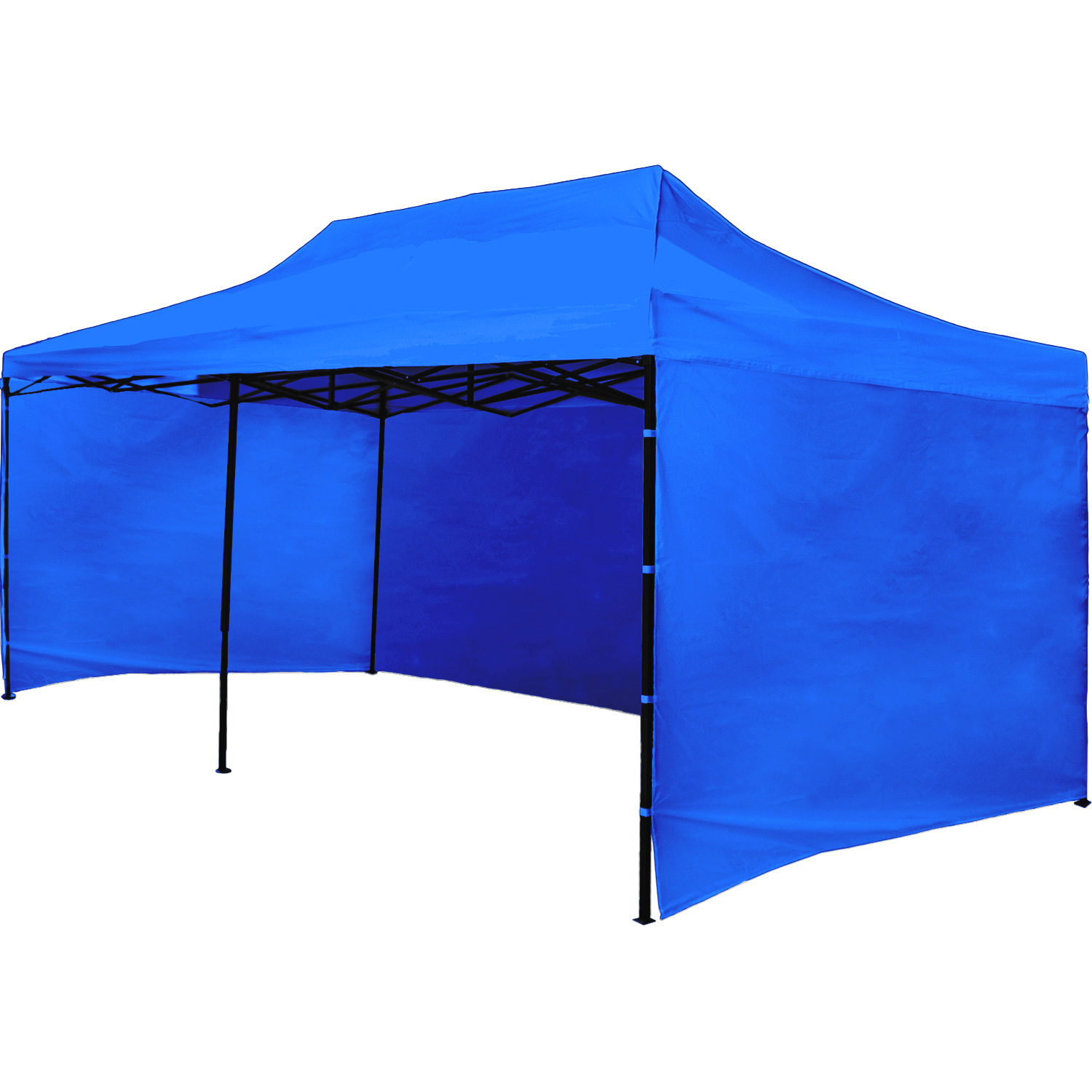 Carpa Toldo 6x3 Plegable Lona Impermeable Jardin Azul