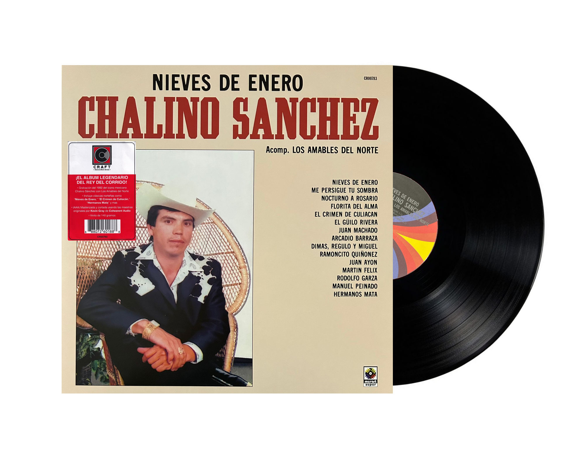 Chalino Sanchez Nieves De Enero Lp Vinyl
