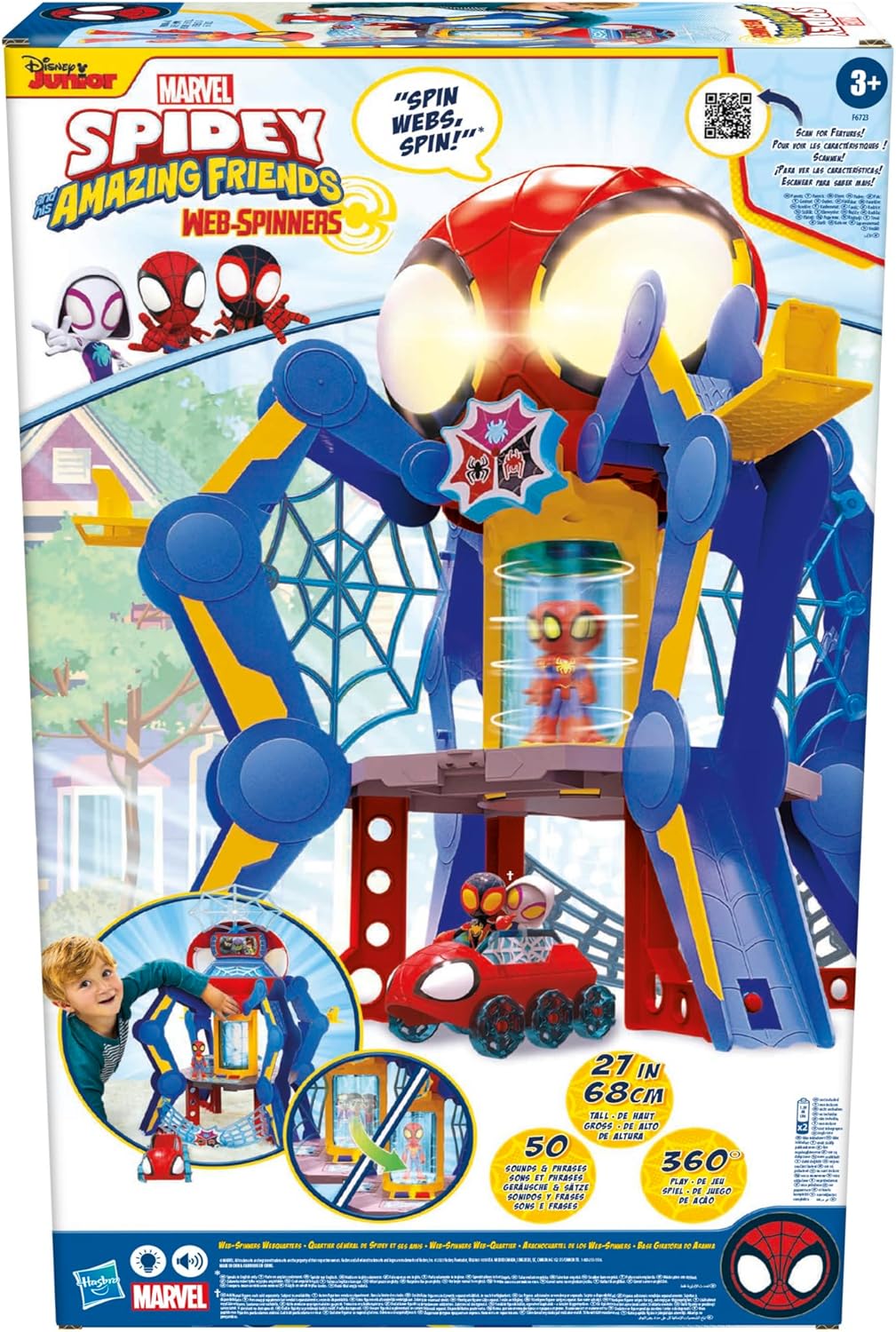 Aracno Cuartel Spidey Torre Spiderman Hasbro F6723