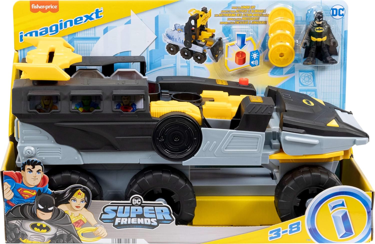 Fisher Price Imaginext Batman Vehiculo Transformable HVY04 Mattel