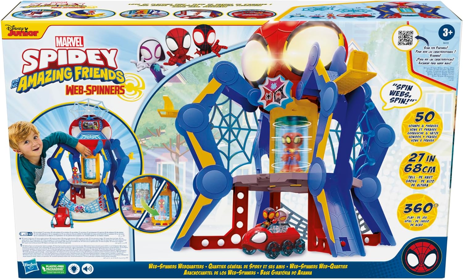 Aracno Cuartel Spidey Torre Spiderman Hasbro F6723