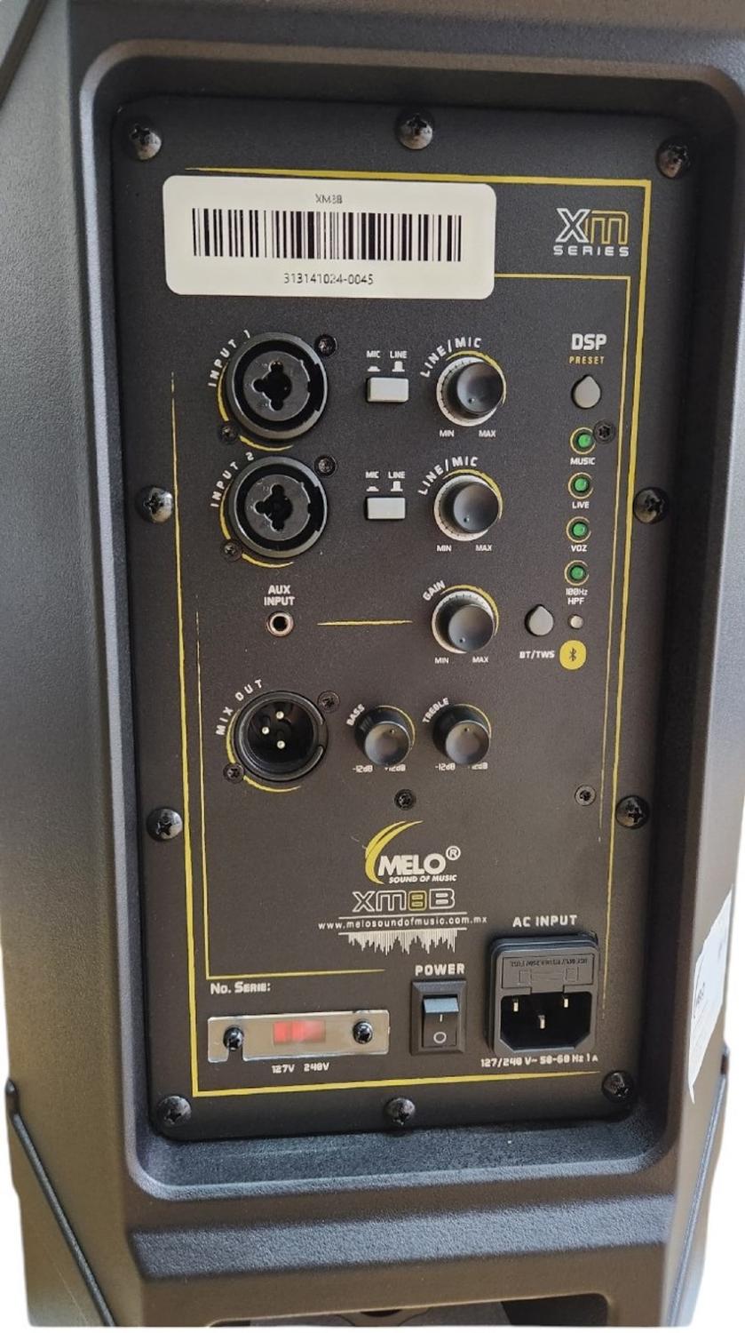 Melo Xm8b Bafle Activo 8’’ Bluetooth 350w RMS