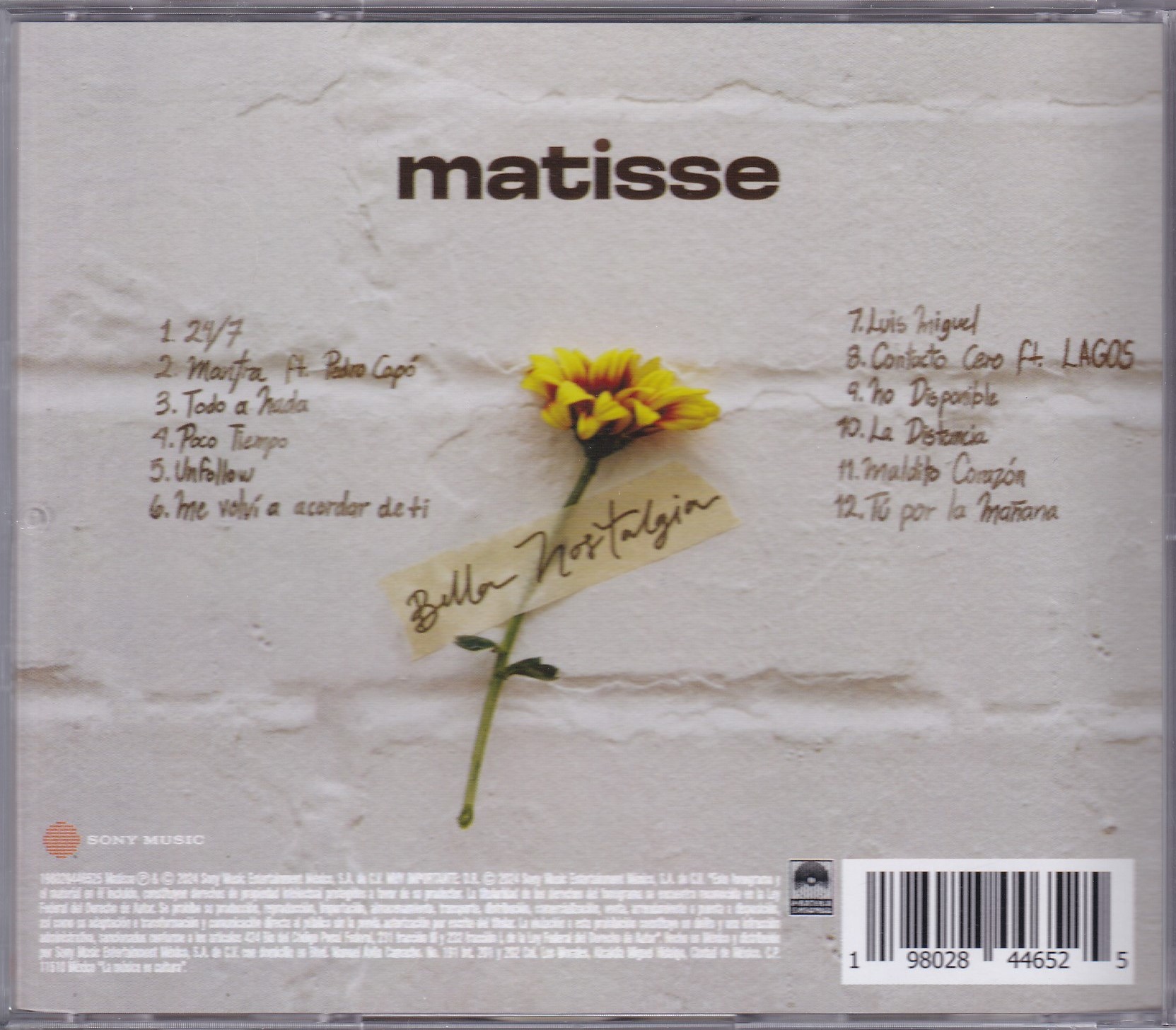 Matisse Bella Nostalgia Disco 2024 Cd