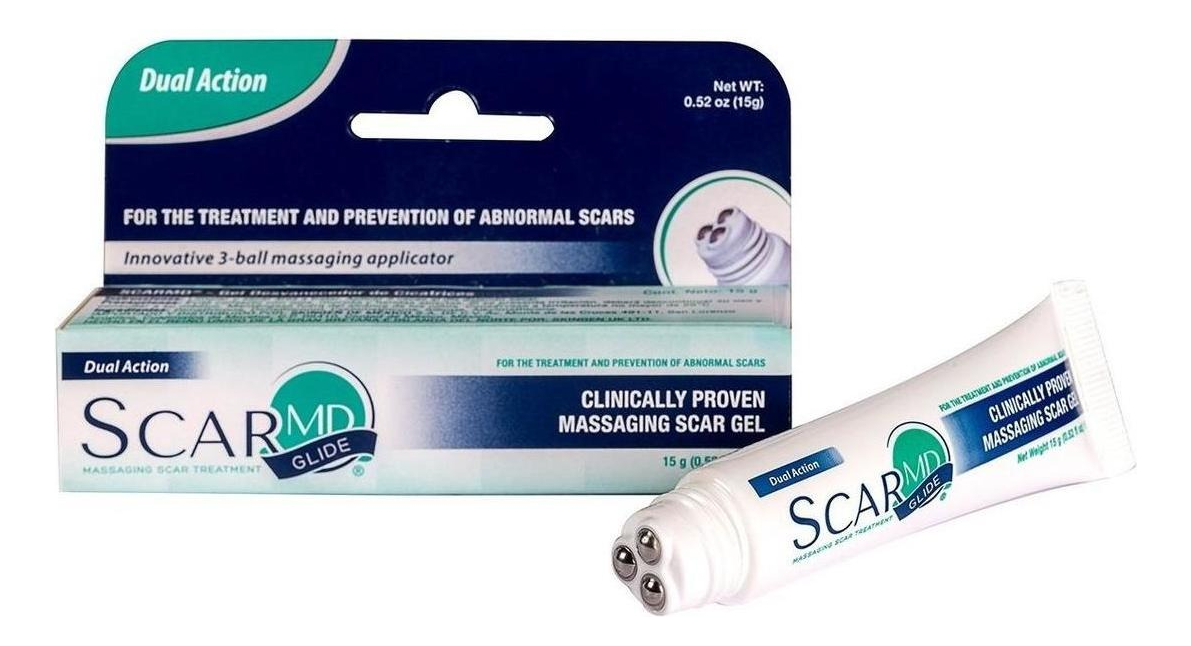 Scar Md Glide Gel, Masaje, Desvanece Cicatrices, Silicona