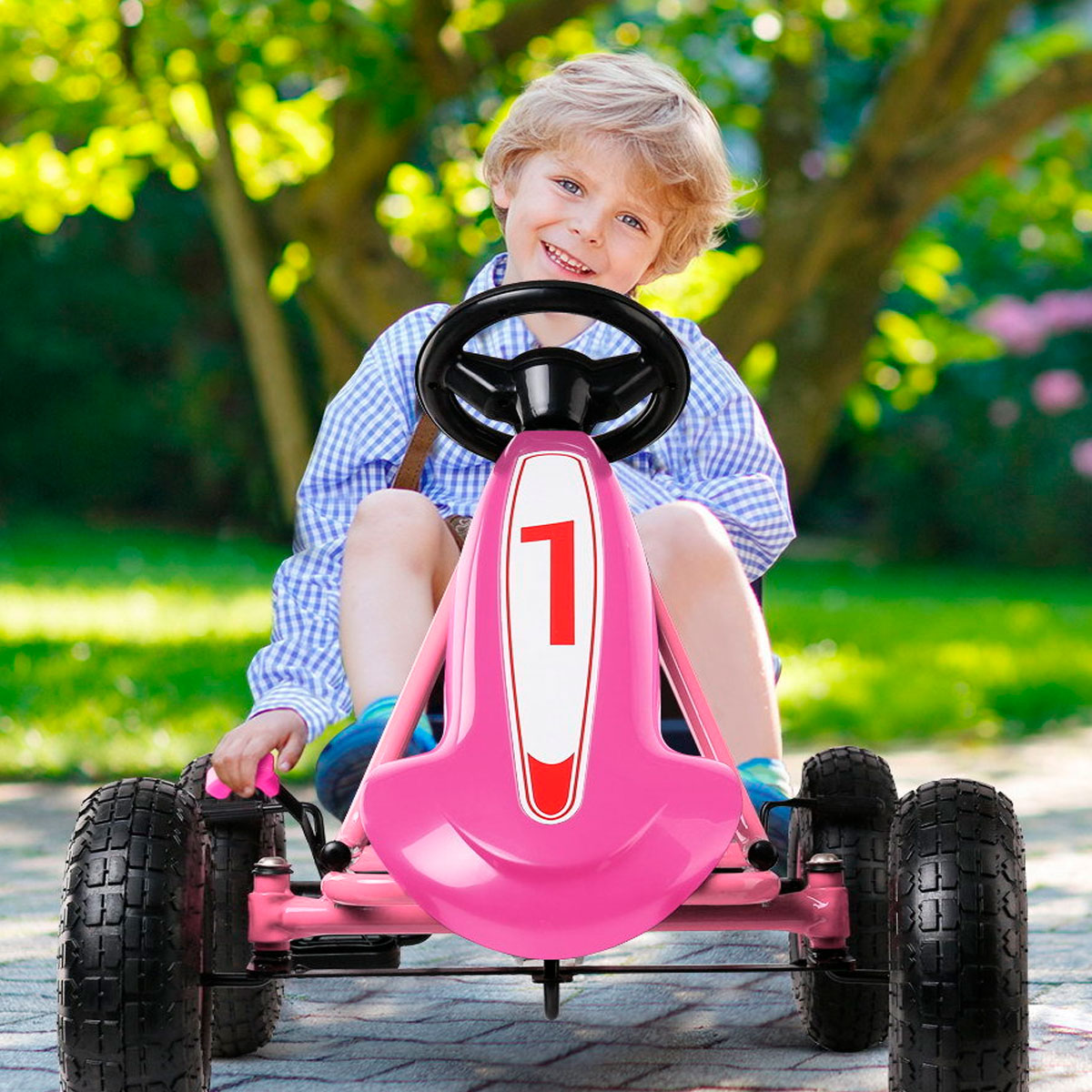  Montable Go Kart Para Niños Con Llantas De Aire PB-9288A Le Monde Rosa