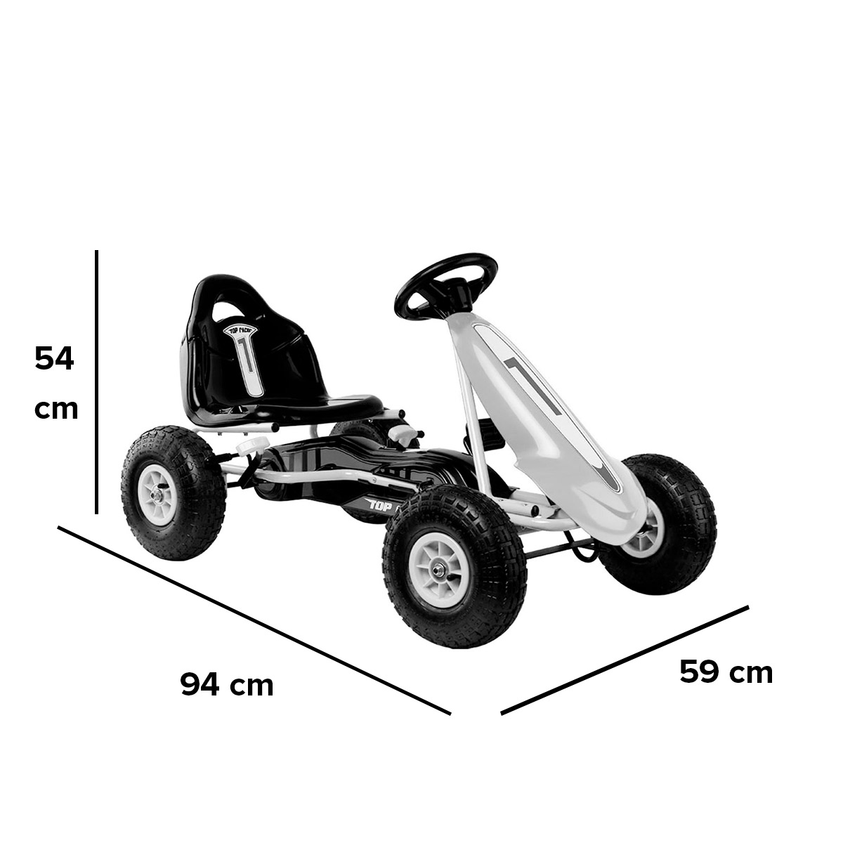  Montable Go Kart Para Niños Con Llantas De Aire PB-9288A Le Monde Rosa