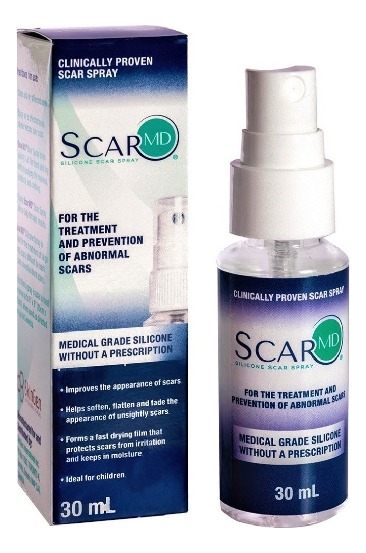 Scar Md Spray, Desvanecedor De Cicatrices Con Silicona, Piel