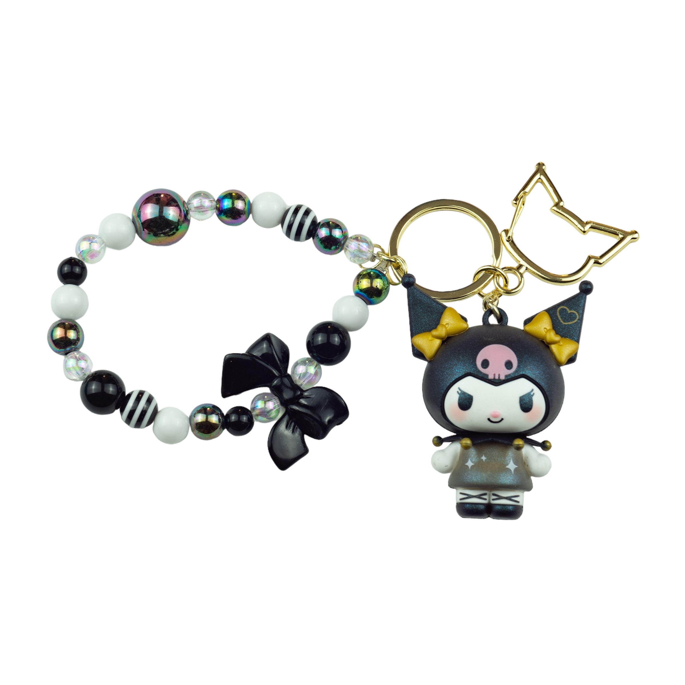 Llavero de Kuromi Cuentas Negro