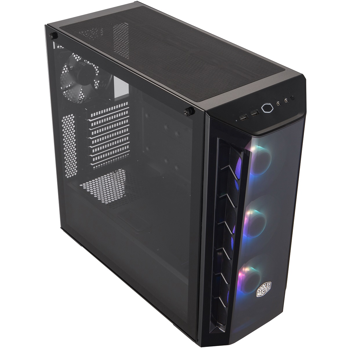Gabinete Cooler Master MasterBox MB520 ARGB USB3 4 Ventiladores Vidrio Templado MCB-B520-KGNN-RGA