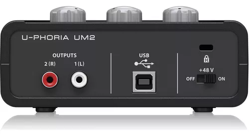 Behringer U-phoria Um-2 Interfaz De Audio Usb Envío Gratis Color Negro
