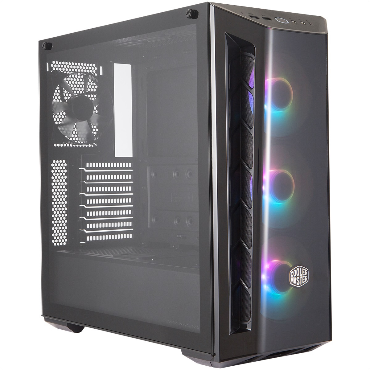 Gabinete Cooler Master MasterBox MB520 ARGB USB3 4 Ventiladores Vidrio Templado MCB-B520-KGNN-RGA