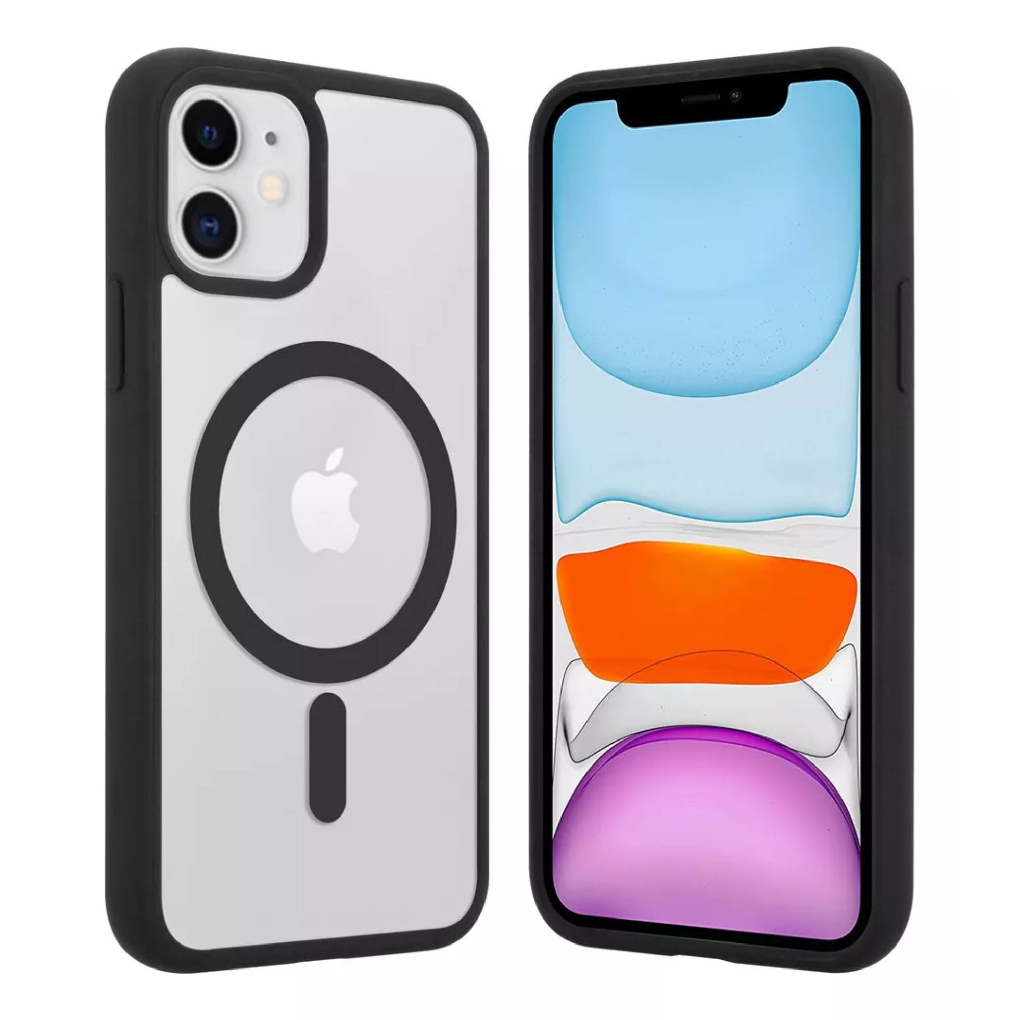 Kit Mica Cámara Para Iphone 16 + Funda Case Transparente para Iphone 16 plus / Negro