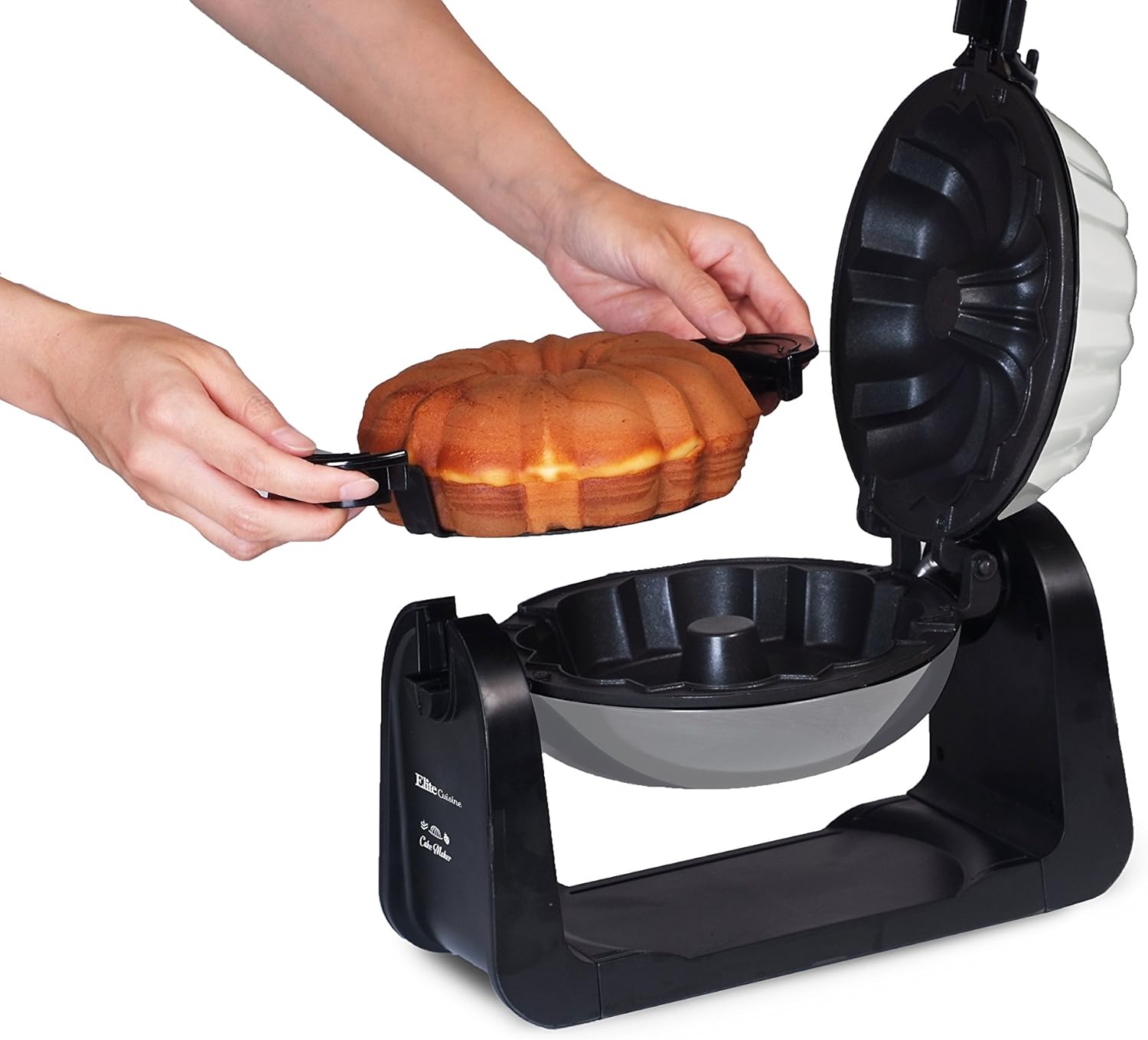 PANERA PARA HORNEAR Máquina Giratoria Para Hacer Pasteles Con Superficie Antiadherente Elite Cuisine ECM-2919