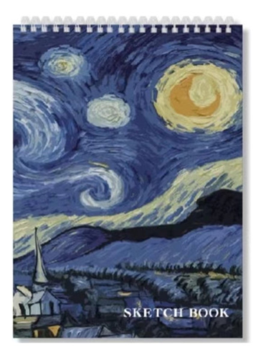 Cuaderno De Dibujos De Papel Cebolla Con 60 Hojas Starry sky