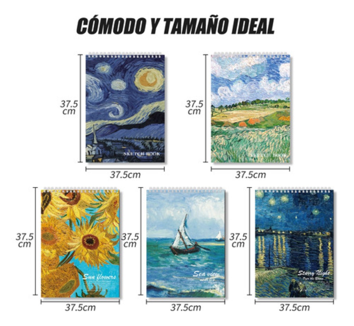 Cuaderno De Dibujos De Papel Cebolla Con 60 Hojas Starry sky