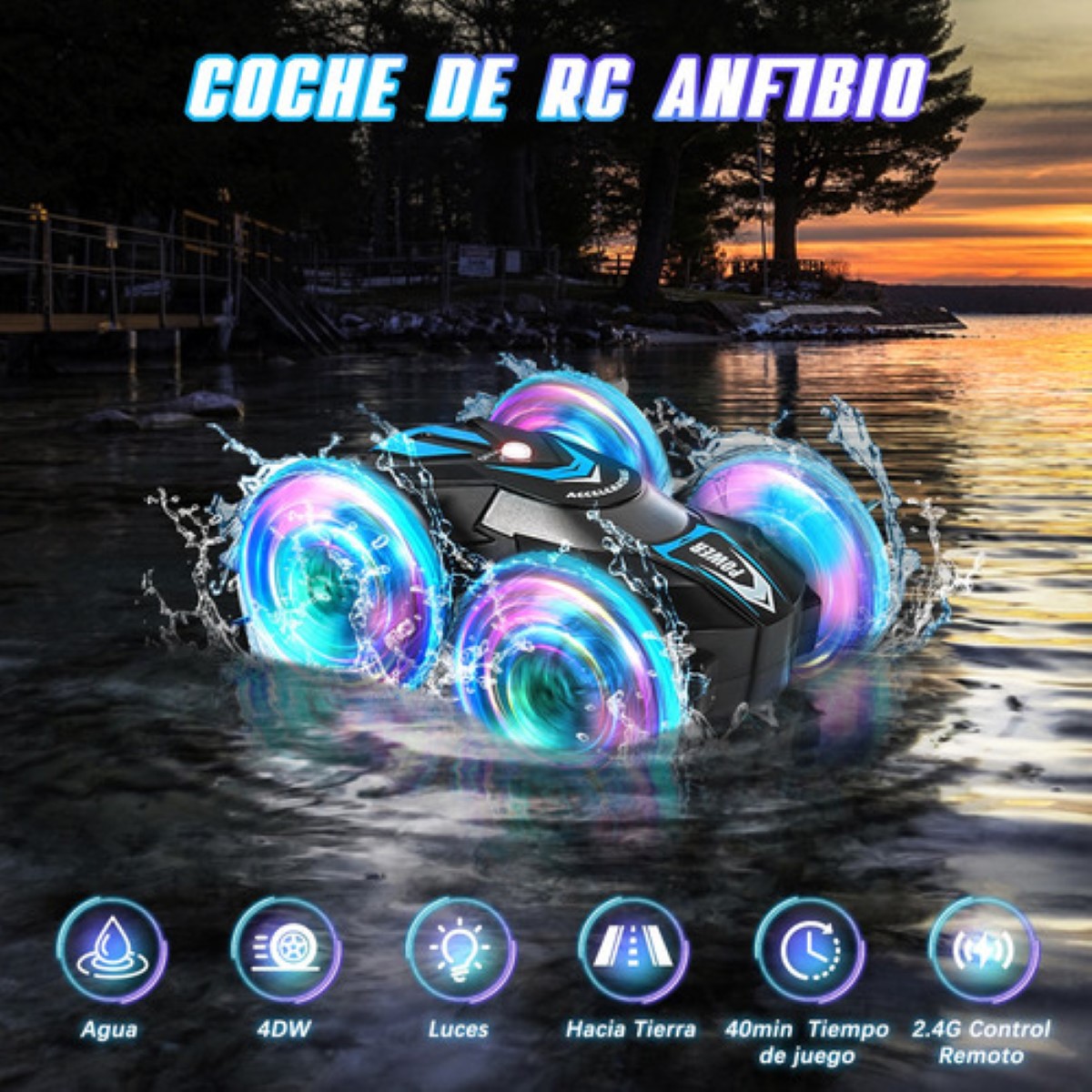 Rc Car Coche Rc Anfibio Coche De Control Remoto Anfibio, Rc Cars