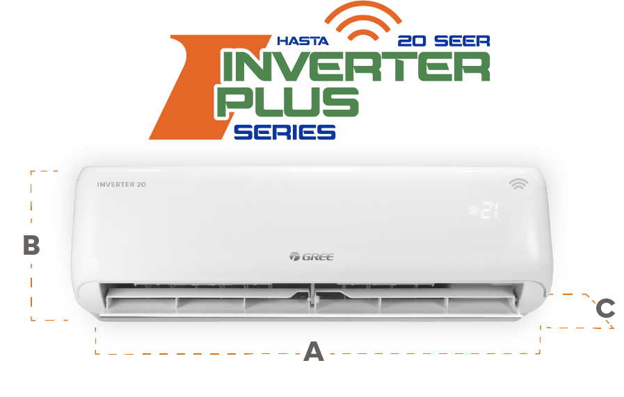 Minisplit Inverter Gree 1 Ton. Solo Frio 220V  Wifi