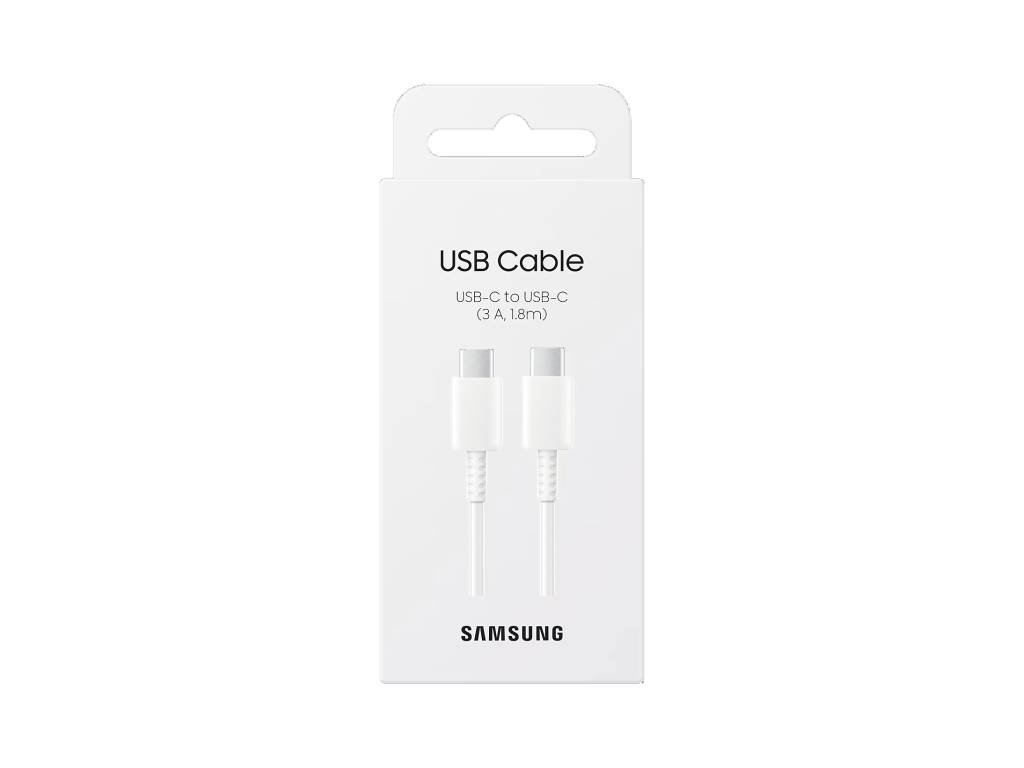 Cable Original SAMSUNG USB-C a USB-C 1.8M - Blanco 