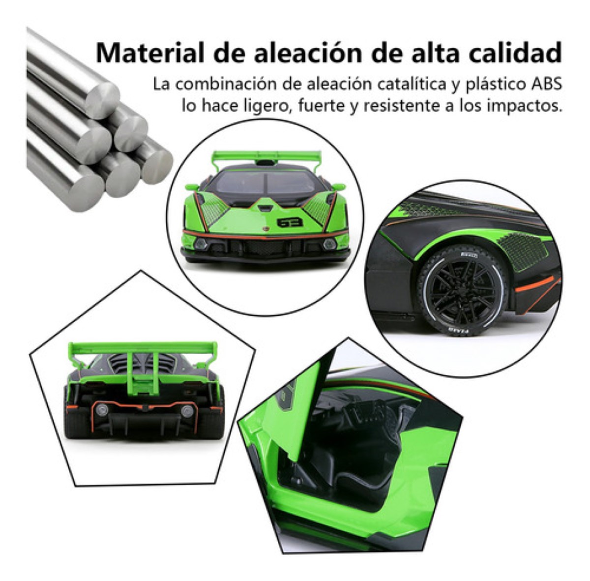 Maqueta De Coche De Aleación Rápido Verde