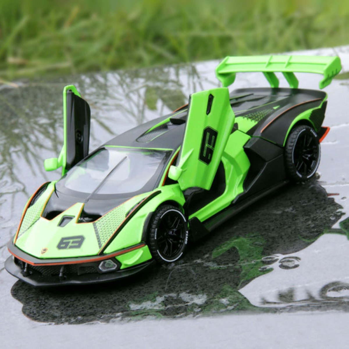 Maqueta De Coche De Aleación Rápido Verde