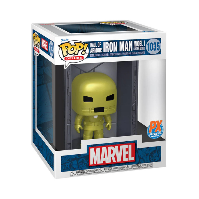 Funko Pop! Marvel Hall of Armor Iron Man Model 1 Deluxe #1035 PX