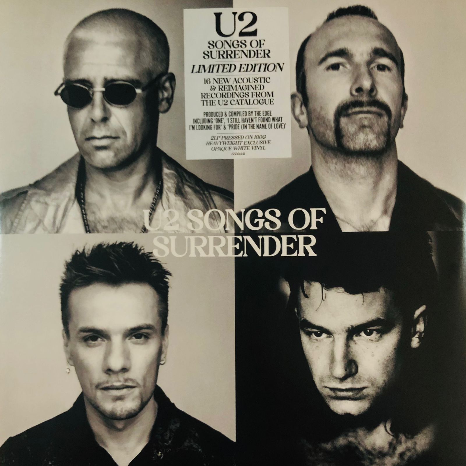 U2 Songs Of Surrender Blanco White 2 Lp Vinyl