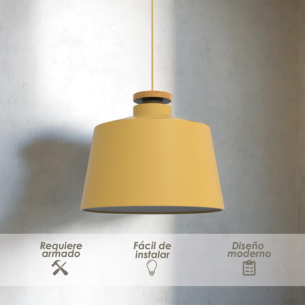 Lámpara Colgante Ilios Innova 125g Color Amarillo