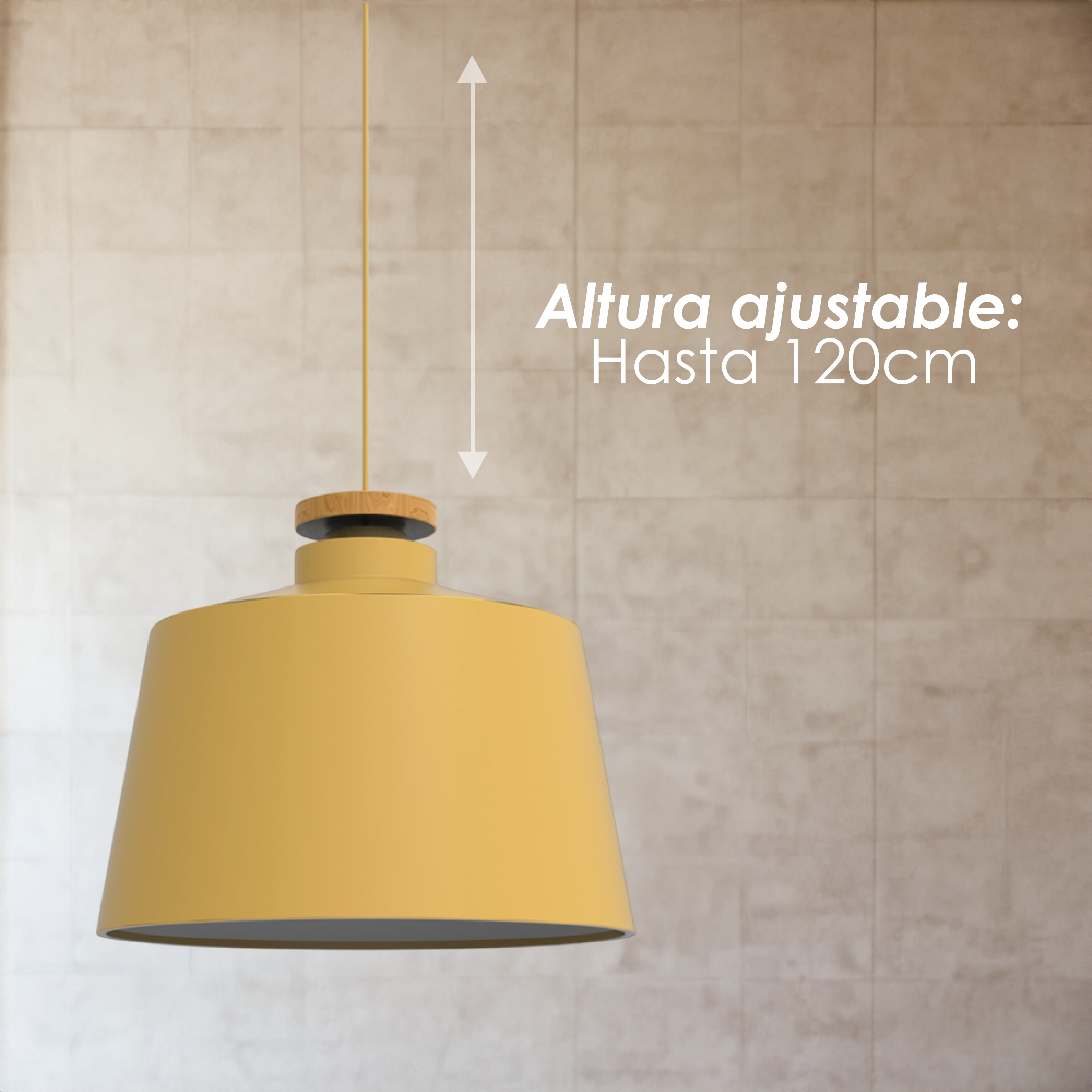 Lámpara Colgante Ilios Innova 125g Color Amarillo