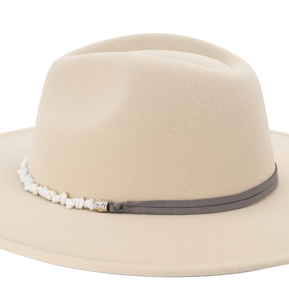 Sombrero Fedora de Fieltro Blanco 