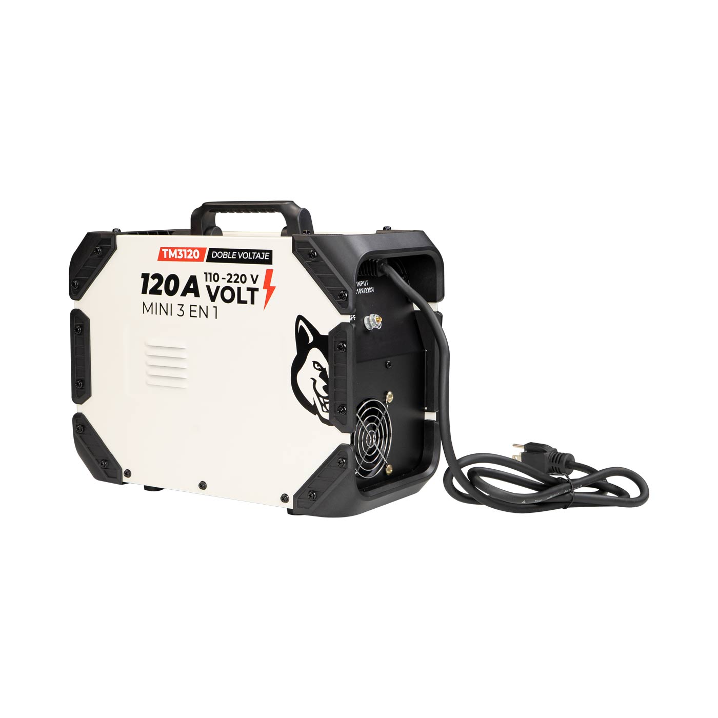 Soldadora Inverter Profesional 3 En 1 Tig Lift/Mig Sin Gas/Mma Swedish Husky Titanium 110v/220v 60hz - TM3120