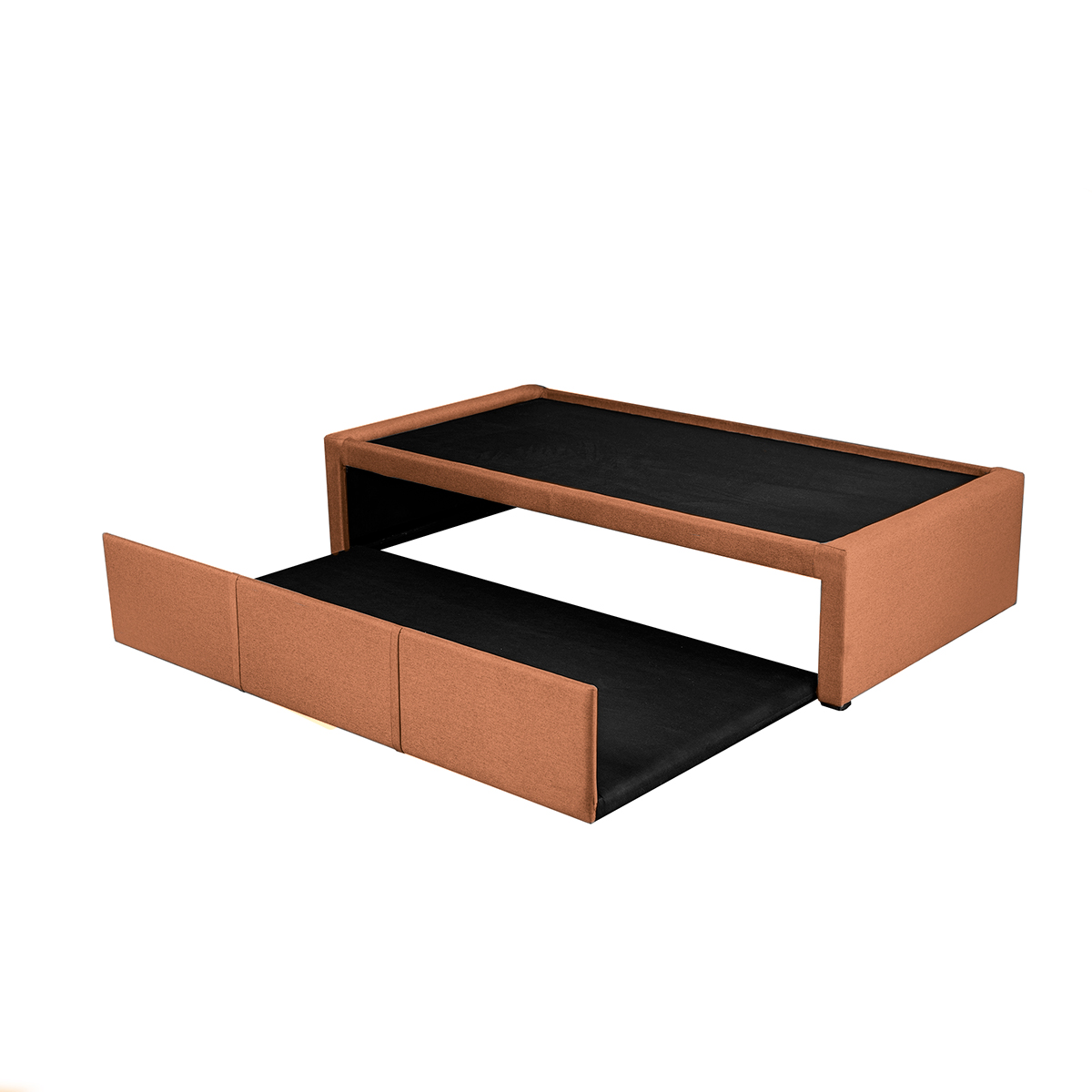 Cama Doble, Bajo Cama Individual  Mandarina