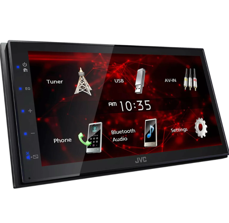 Autoestéreo 2 DIN JVC KW-M180BT Pantalla capacitivo WVGA de 6,8"/Android Mirroring/Bluetooth