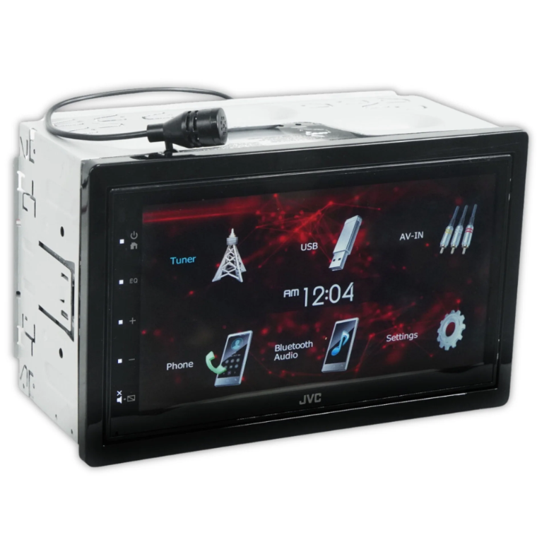 Autoestéreo 2 DIN JVC KW-M180BT Pantalla capacitivo WVGA de 6,8"/Android Mirroring/Bluetooth