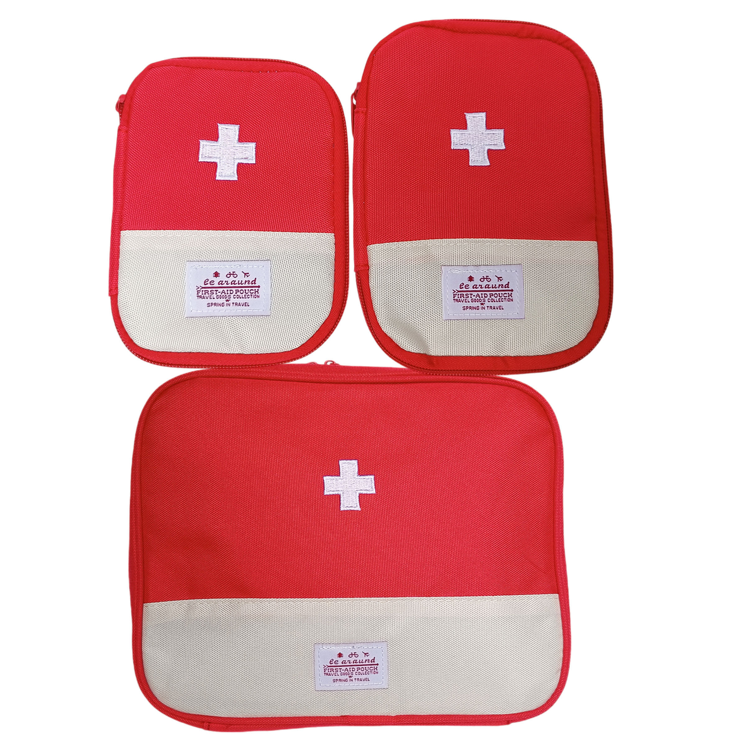 Set De 3 Botiquines De Primeros Auxilios Portátil Impermeable  Para Hogar, Oficina, Coche y Viaje