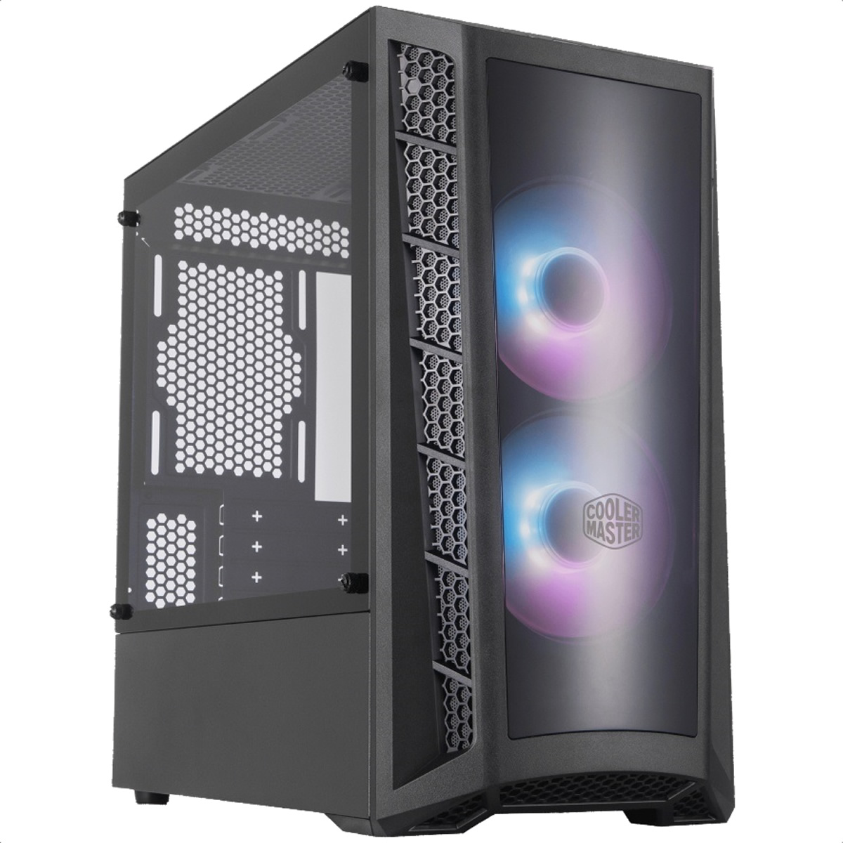 Gabinete Cooler Master MasterBox MB320L ARGB USB3 2 Ventiladores Vidrio Templado MCB-B320L-KGNN-S02