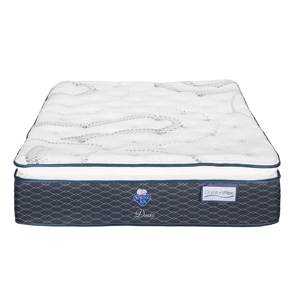 Colchón Matrimonial Spring Air Dover con Protector, Almohada y Sabanas Roga Royal