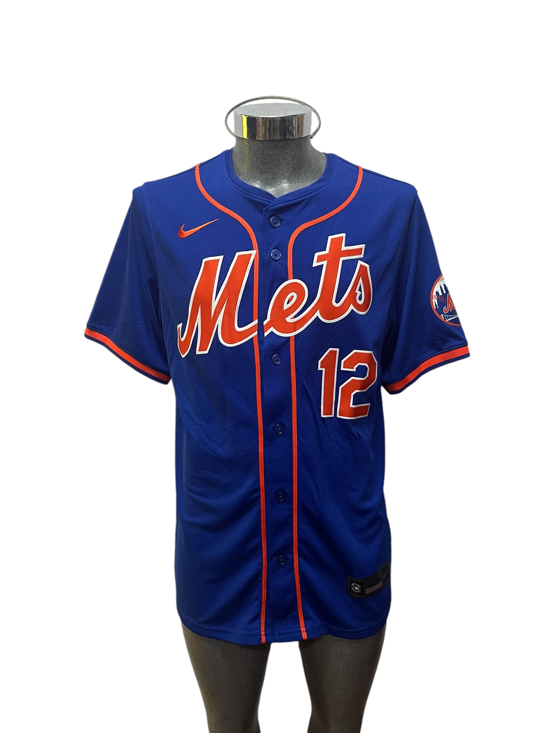 Jersey jugador Original Nike Beisbol MLB Mets Nueva York alternativo 12 T7LM NMA2 NM9