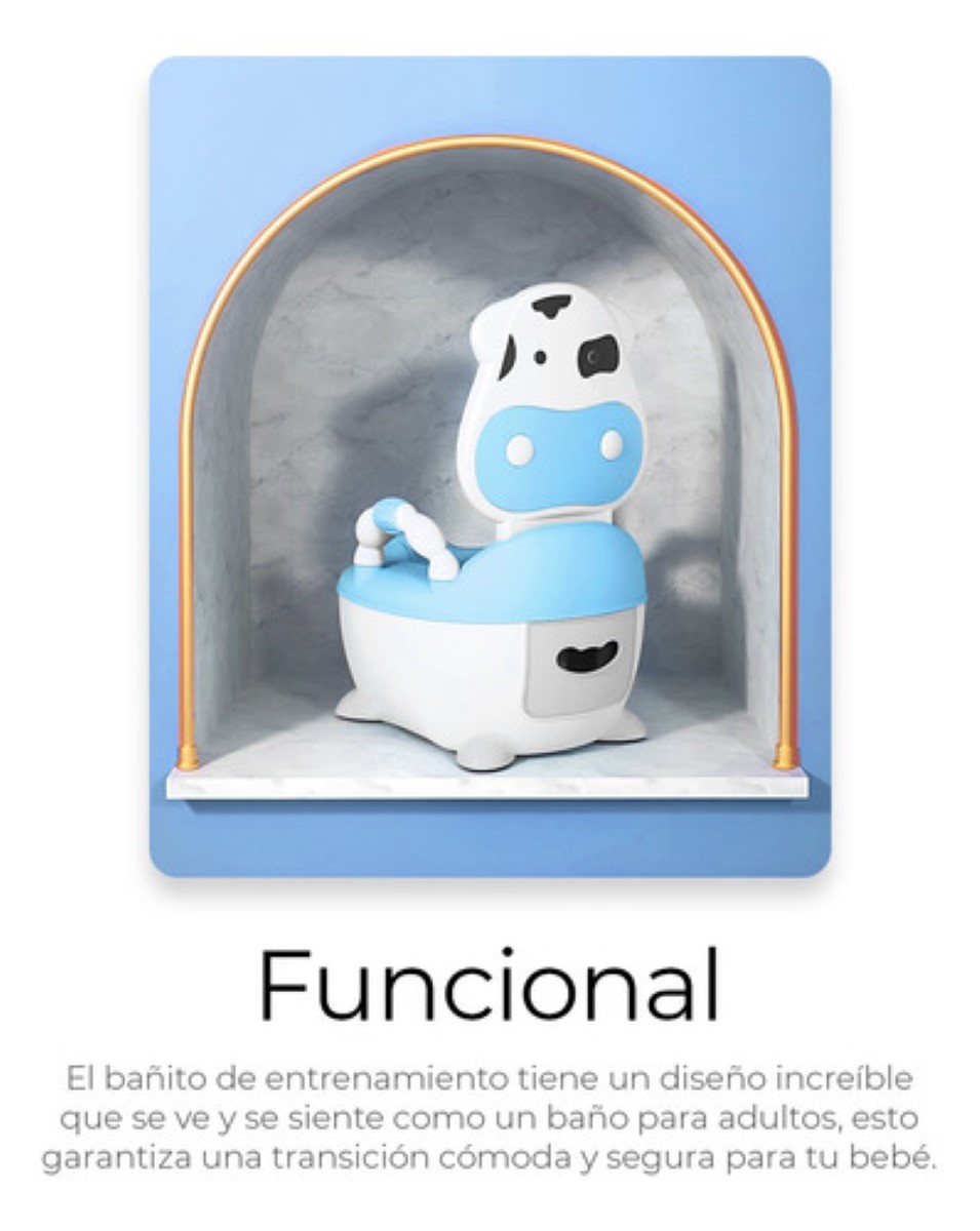 Escusado Entrenador De Bebé Inodoro Infantil Portátil Baño BLANCO AZUL