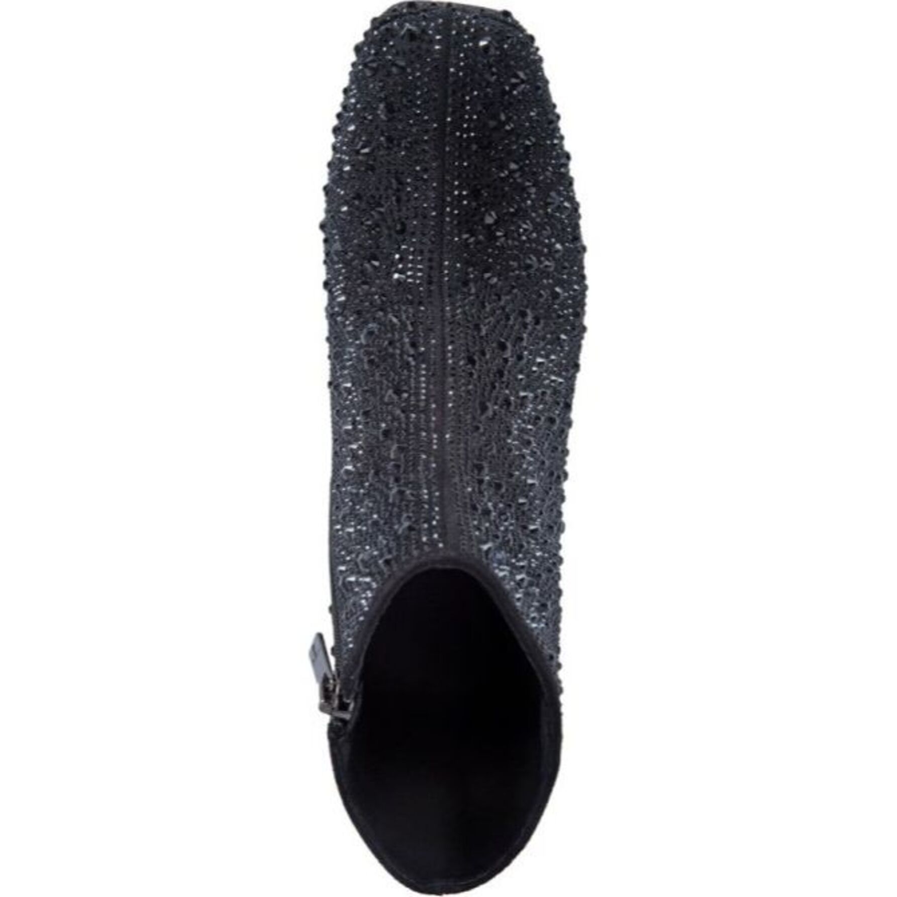 Botas para mujer, cortas, de ante, con pedrería, marca Thalia Sodi, color negro 1141739