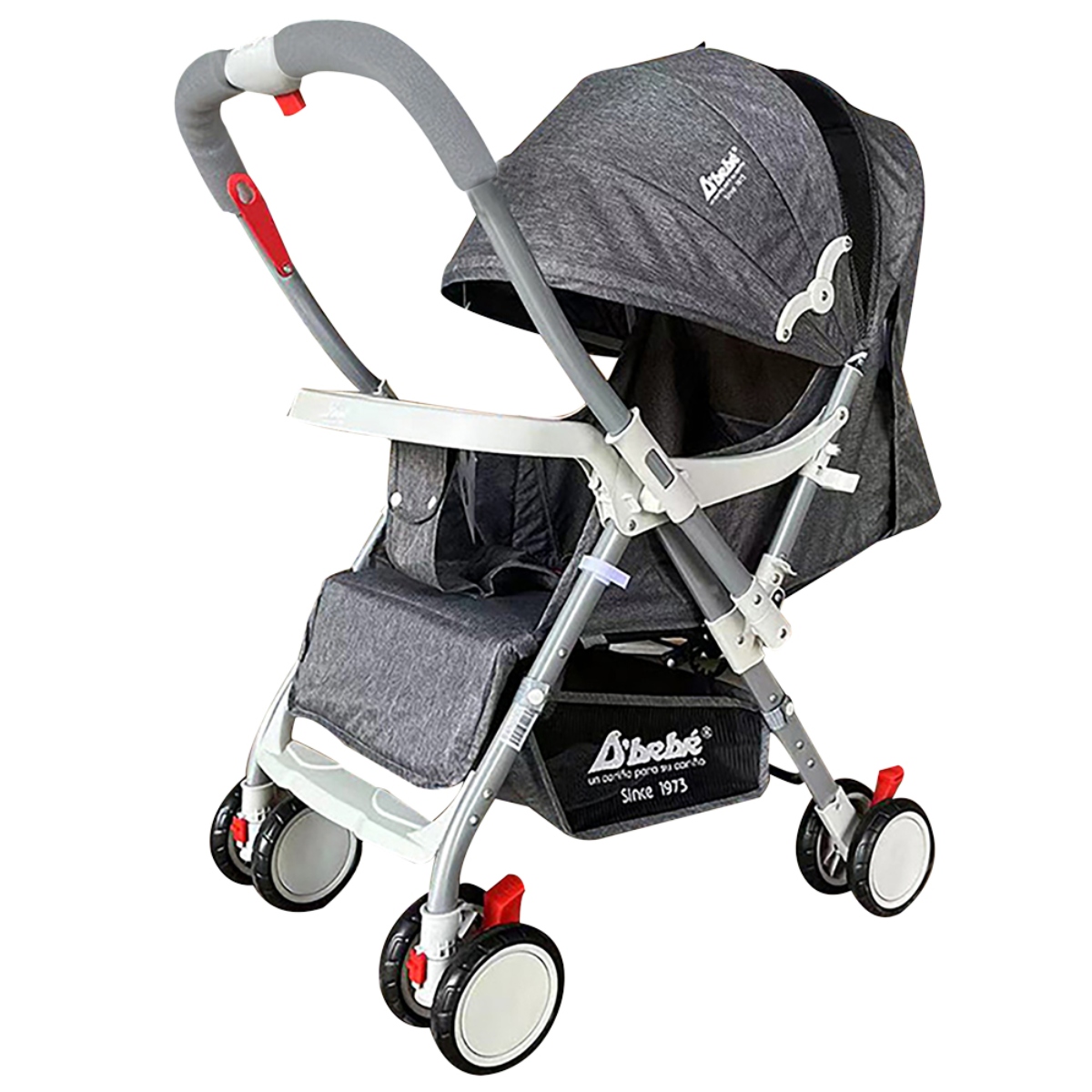 Carriola D'Bebe Mango Reversible Baby BM Gris ENDY12
