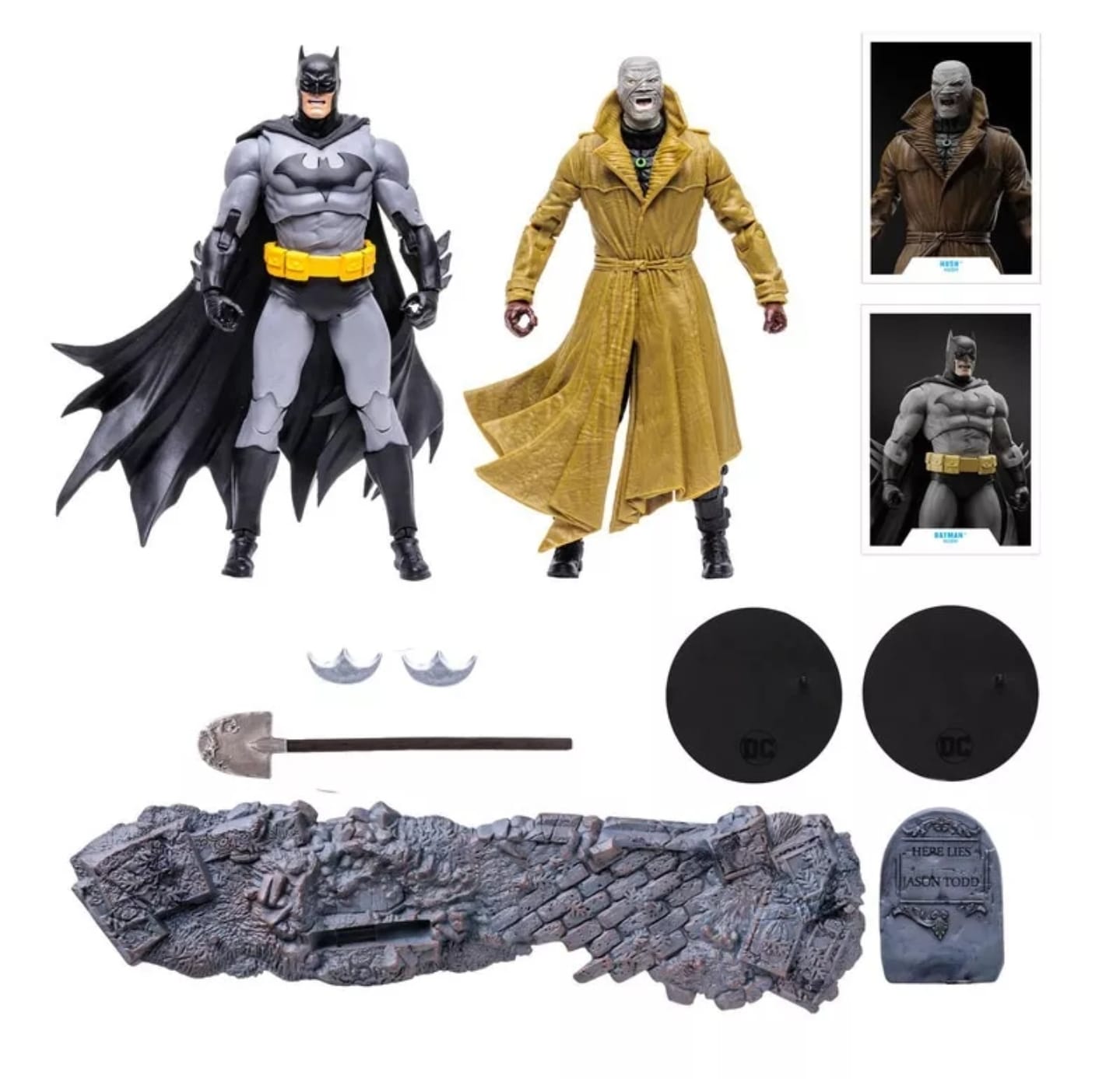 Set Figuras De Acción Batman Vs Hush Dc Multiverse 7'' +12
