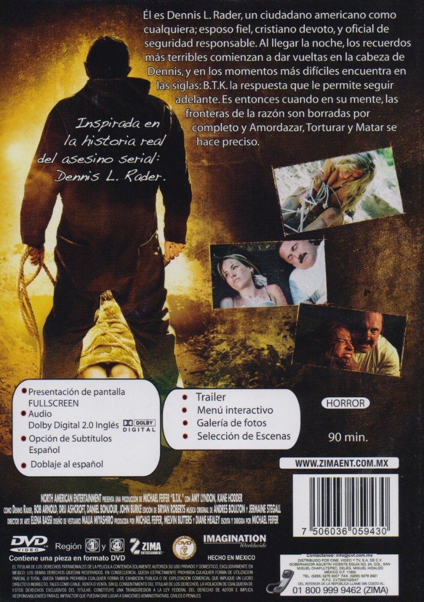 El Asesino Btk Michael Feifer Pelicula Dvd.