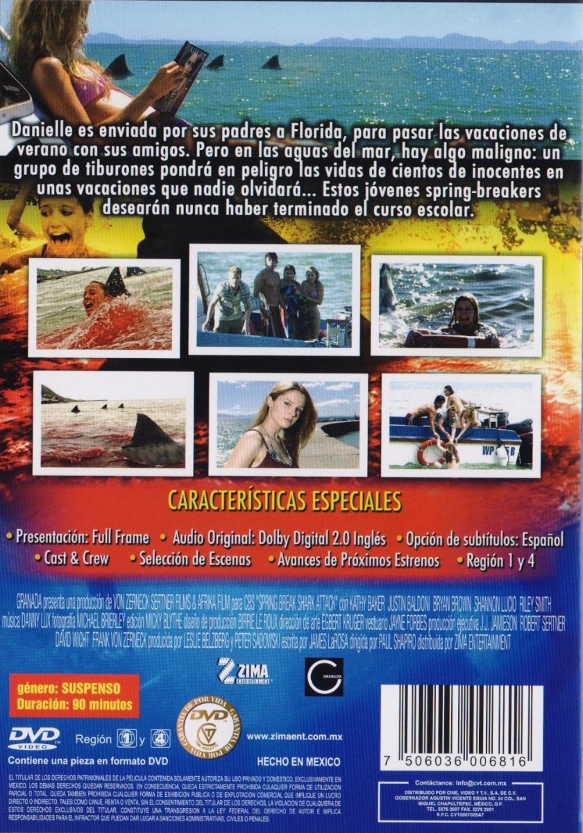 Mandibula Letal Spring Break Shark Attack Pelicula Dvd