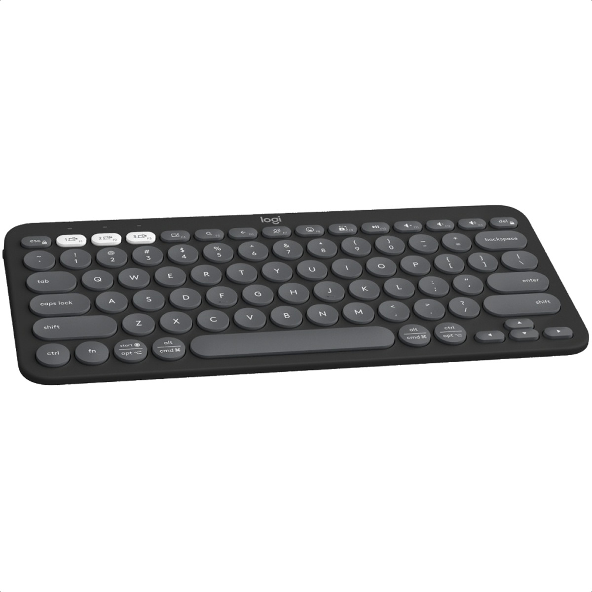 Teclado Logitech Bluetooth PEBBLE KEYS 2 K380S Grafito 920-011783
