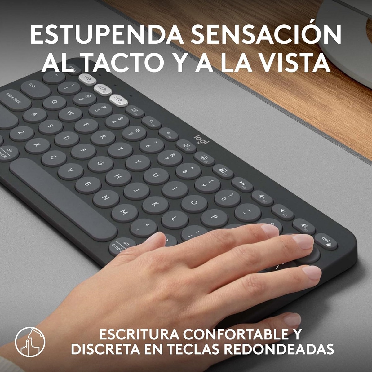 Teclado Logitech Bluetooth PEBBLE KEYS 2 K380S Grafito 920-011783