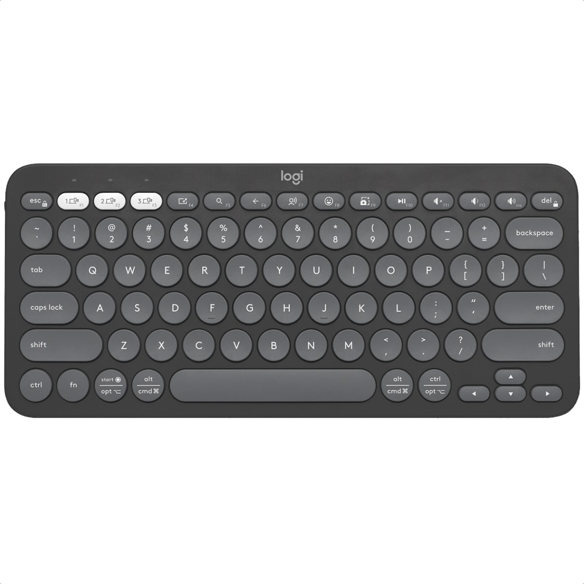 Teclado Logitech Bluetooth PEBBLE KEYS 2 K380S Grafito 920-011783